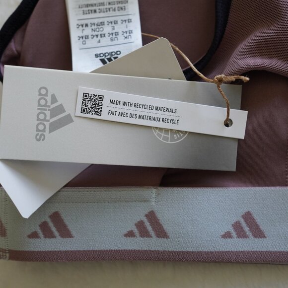 NWT Adidas Hyperglam Powerreact Medium Support Techfit Sports Bra XSAC 32AC - Picture 6 of 8